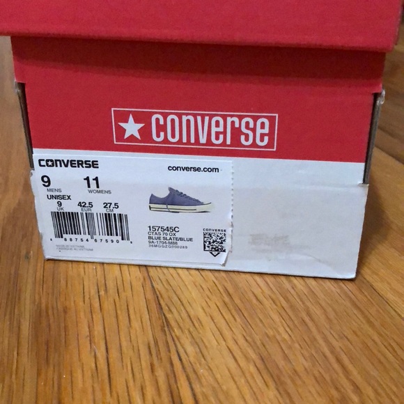 Converse Chuck Taylor All Star 70 OX  Lowblueslate - Picture 8 of 8